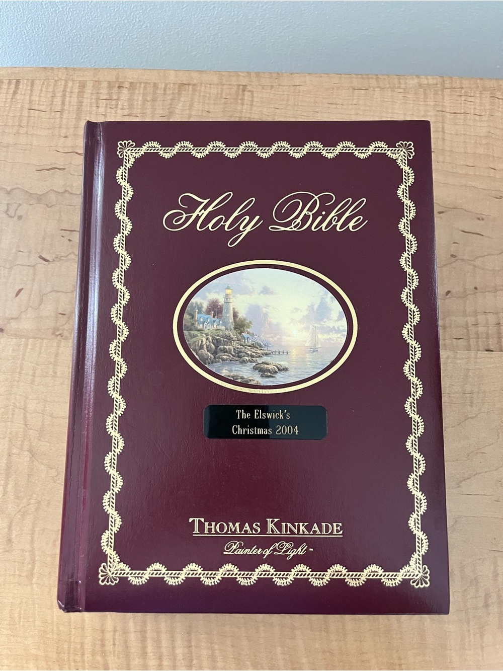 Holy Bible New King James Version Thomas Kinkade Family Edition Red Letter VTG